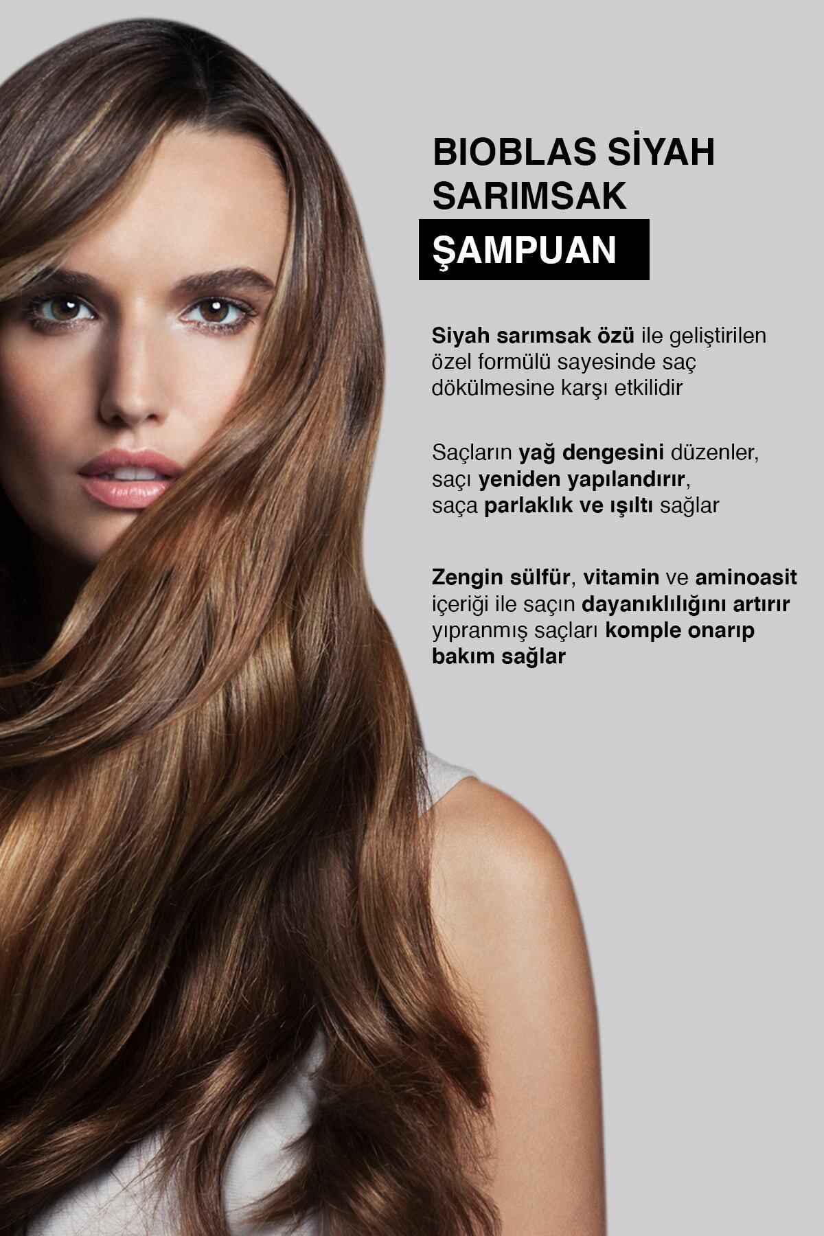 BIOBLAS  SİYAH SARIMSAKLI ŞAMPUAN 1000ML-
