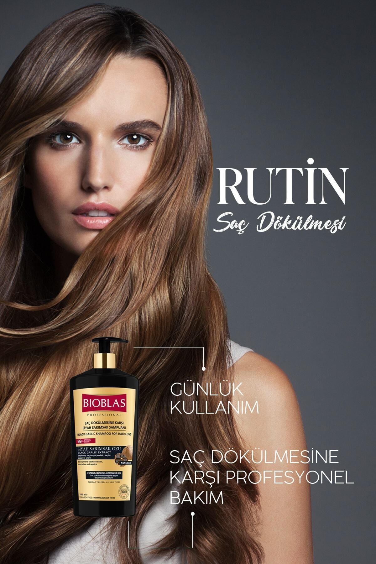 BIOBLAS  SİYAH SARIMSAKLI ŞAMPUAN 1000ML-