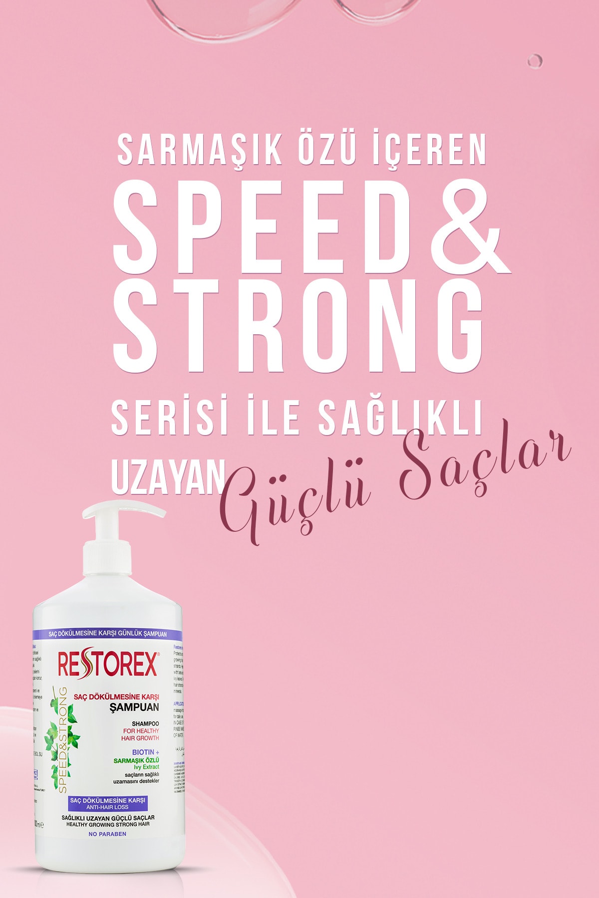 RESTOREX SAÇ DÖKÜLMESİNE KARŞI EKSTRA DİRENÇ ŞAMPUAN 1000ML-