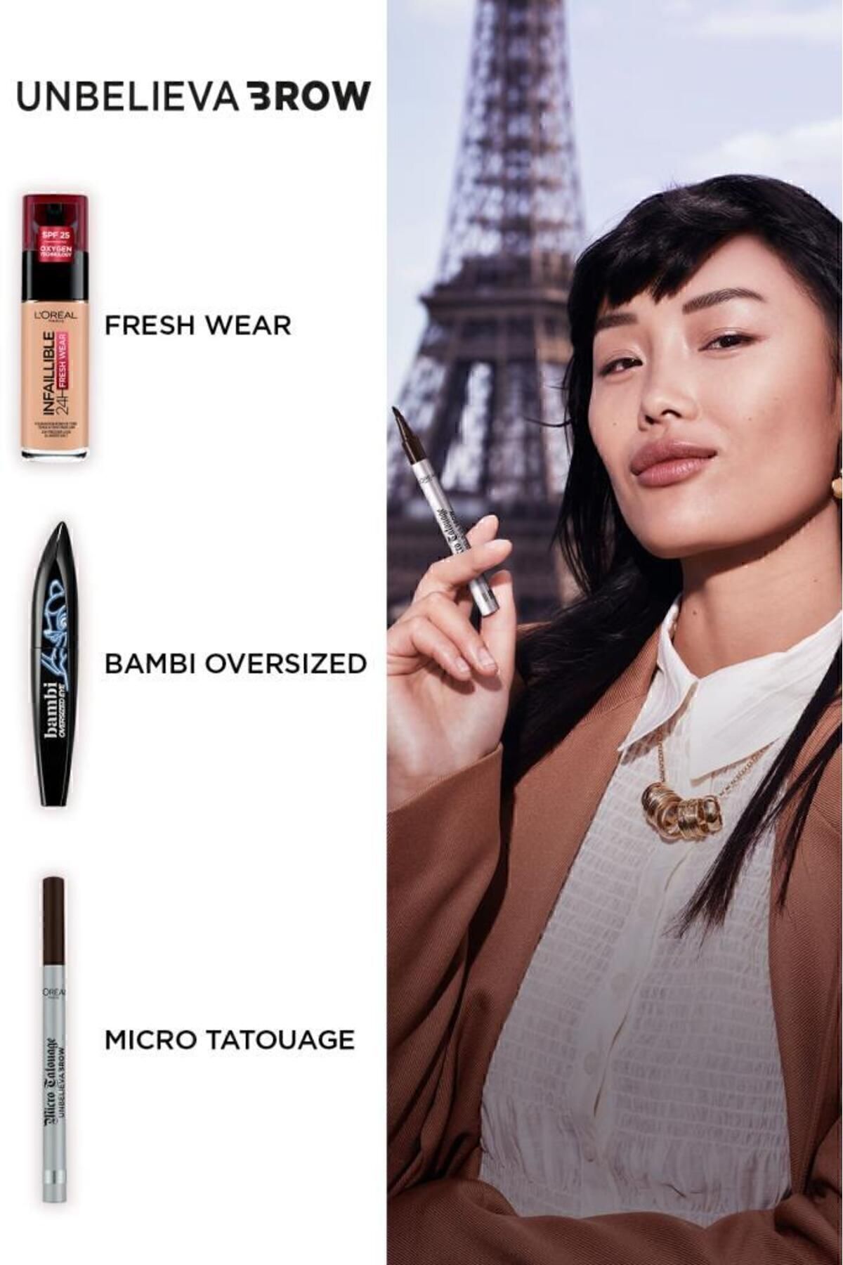 LORÉAL PARİS UNBELİEVA BROW MİCRO TATOUAGE KAŞ KALEMİ 109 EBONY-