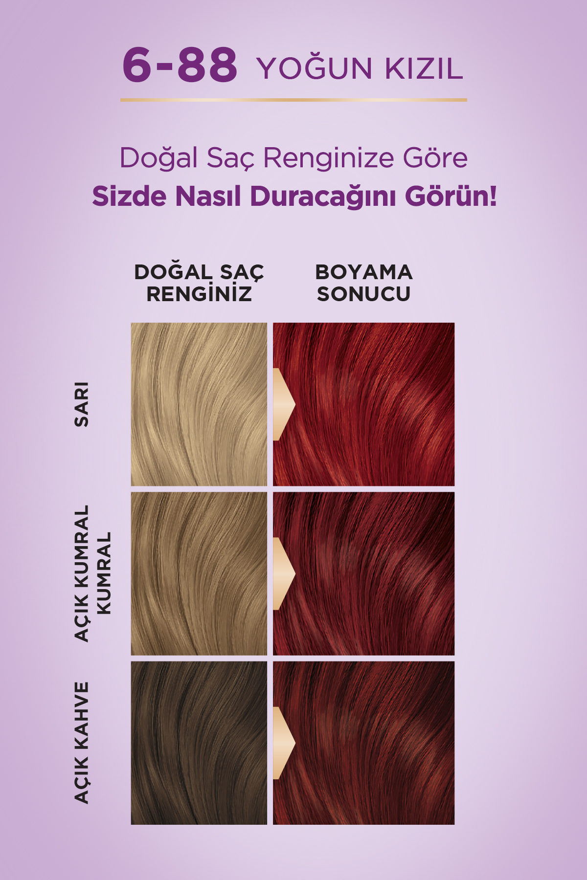 PALETTE GÖZ ALICI RENKLER 6-88 YOĞUN KIZIL-