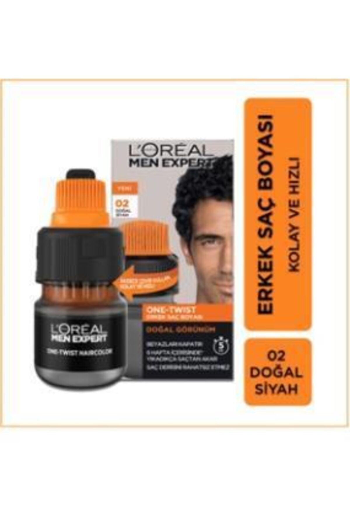 LOREAL PARİS MEN EXPERT 02 DOGAL SİYAH SAÇ BOYASI-