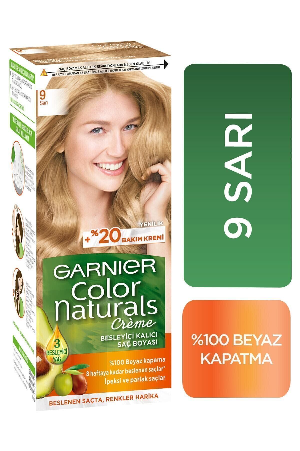GARNİER COLOR NATURALS SAÇ BOYASI 9 SARI-