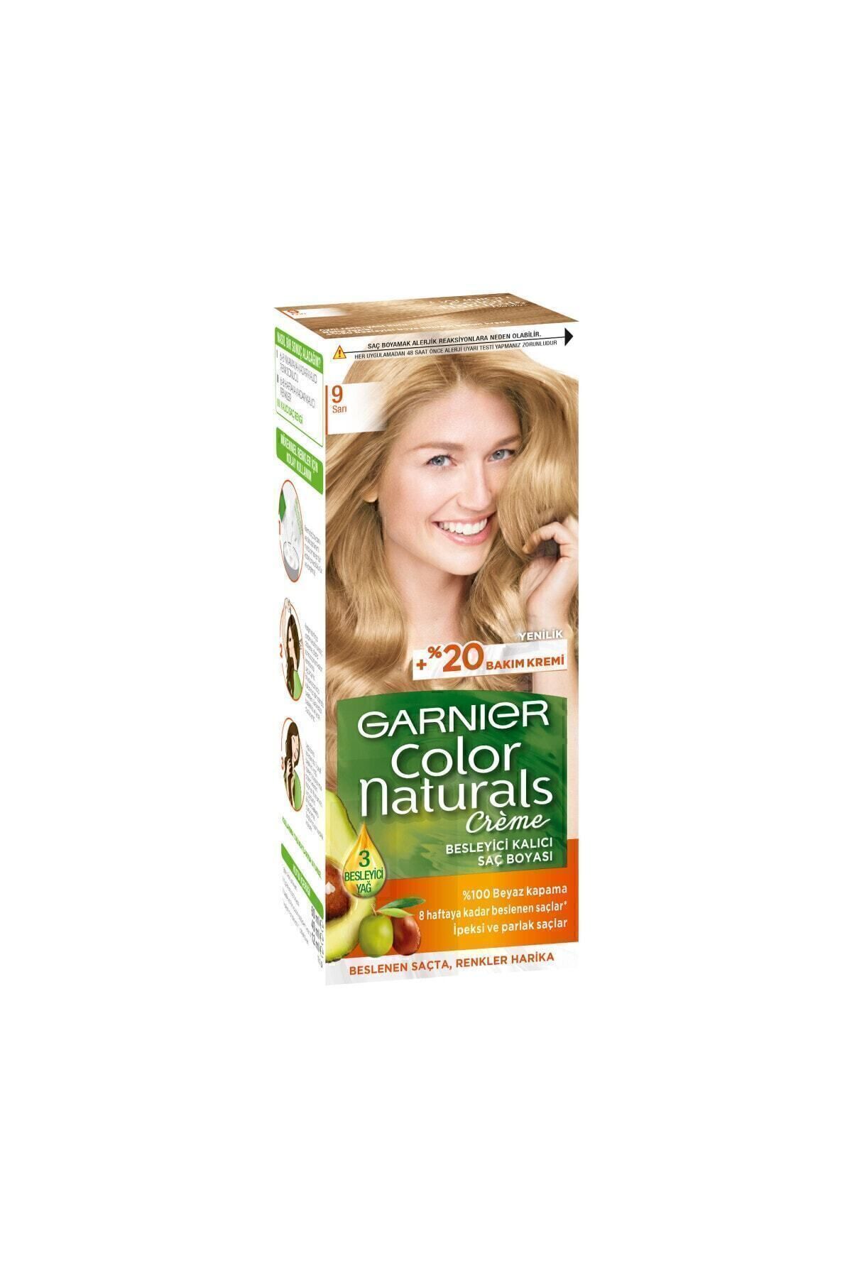 GARNİER COLOR NATURALS SAÇ BOYASI 9 SARI-