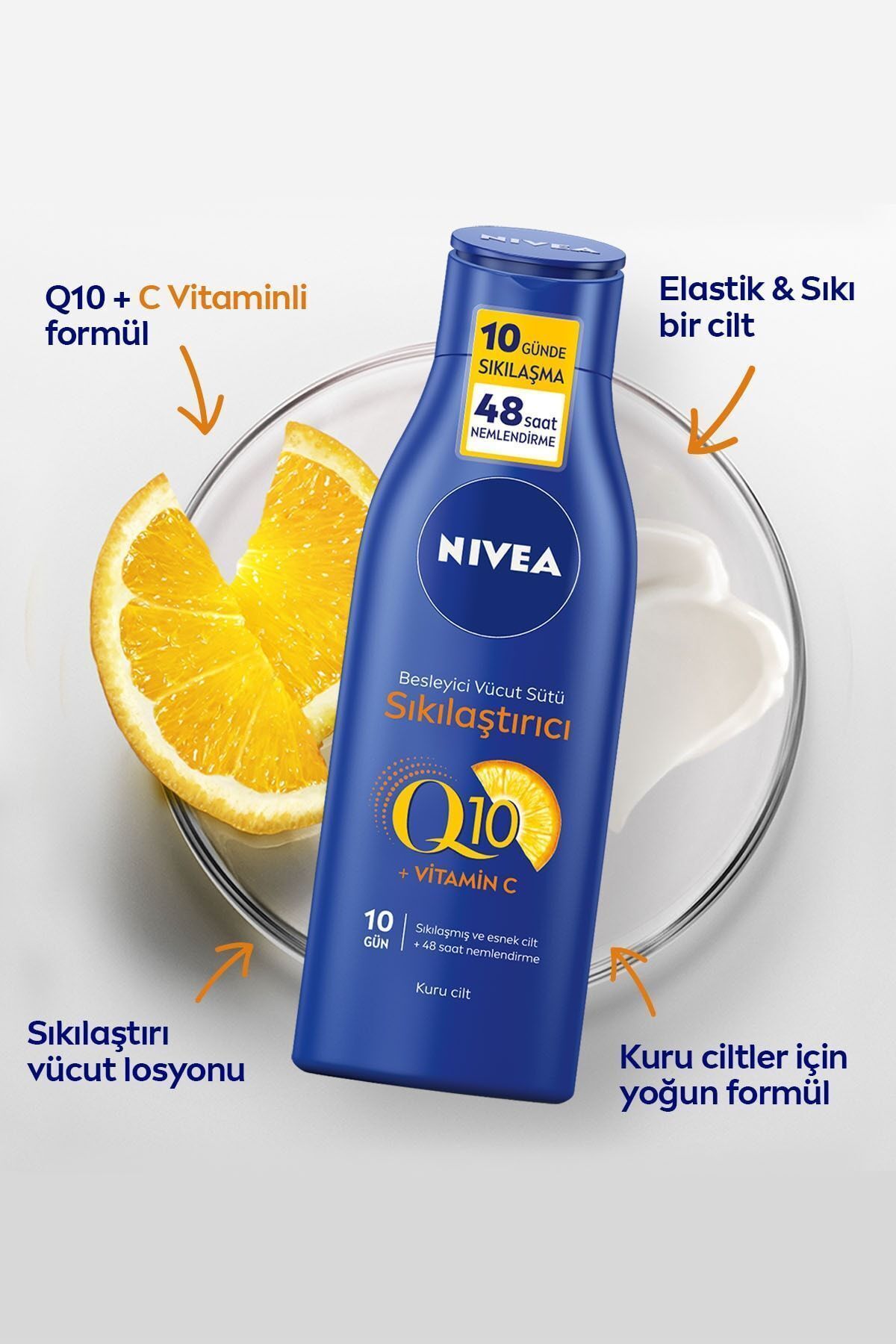 NİVEA BODY Q10 VUCUT SUTU SIKILASTIRICI 250 ML-