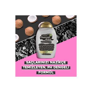 OGX KÖMÜR DETOKSU SÜLFATSIZ SAÇ BAKIM KREMİ 385 ML-