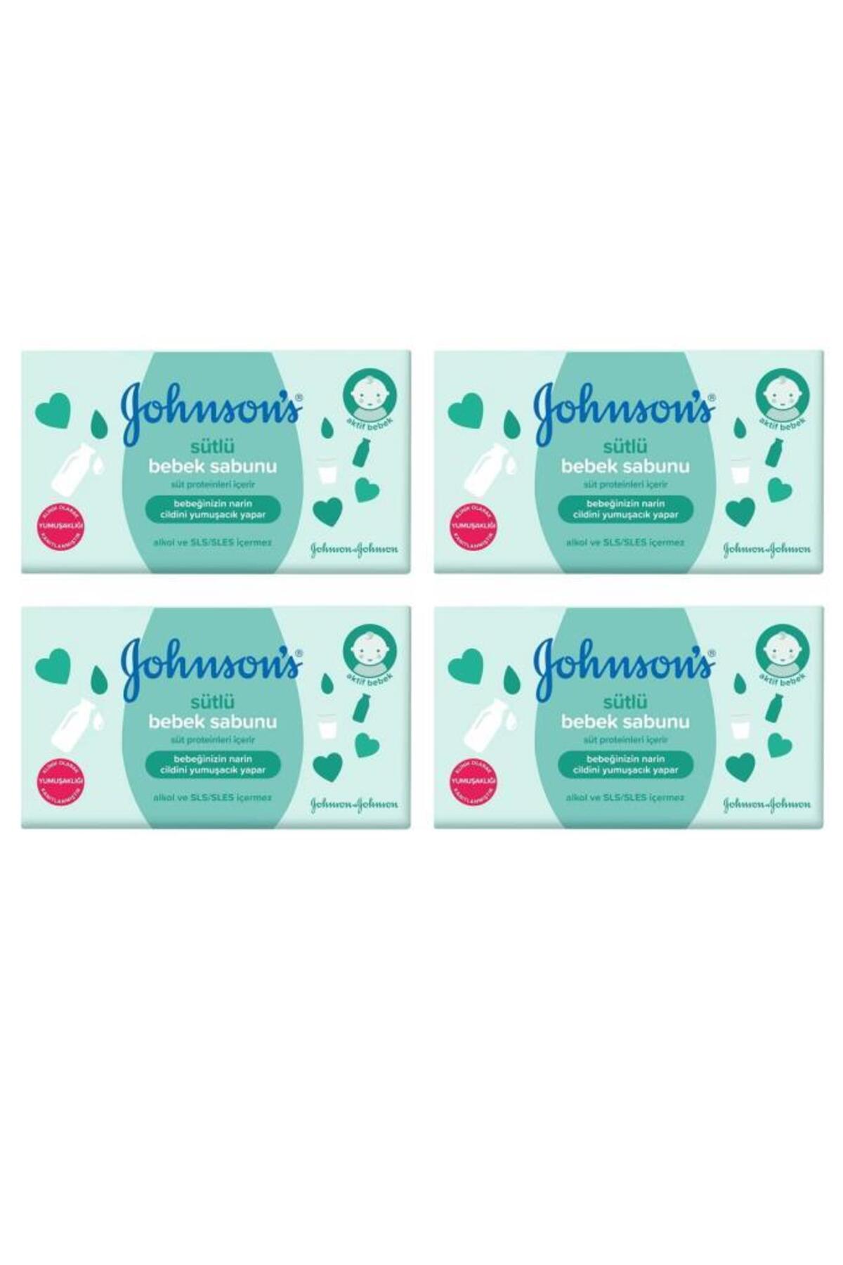 JOHNSONS BABY SÜTLÜ KATI SABUN 100 GR X 4 ADET-