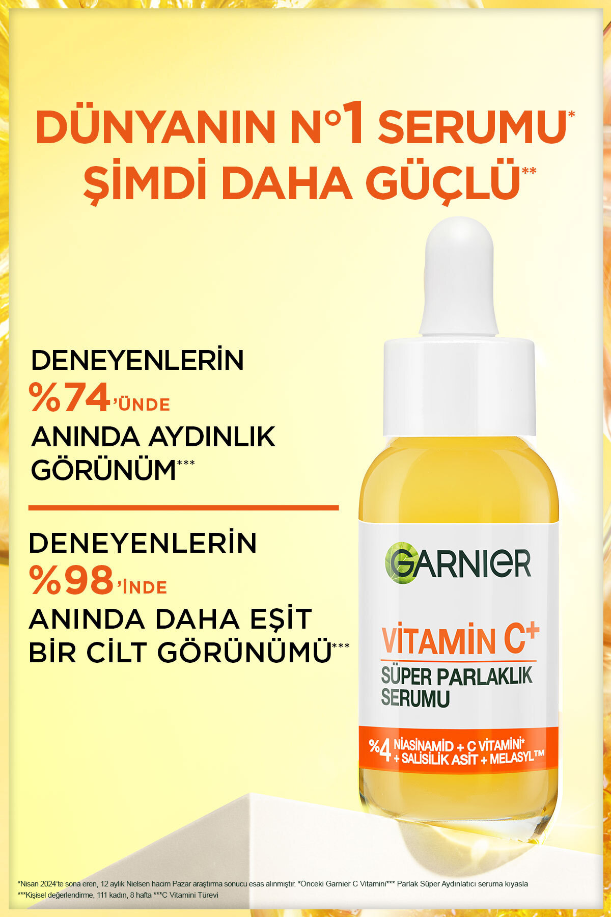 Garnier C Vitamini Parlak Süper Aydcı Serum 30 ml-
