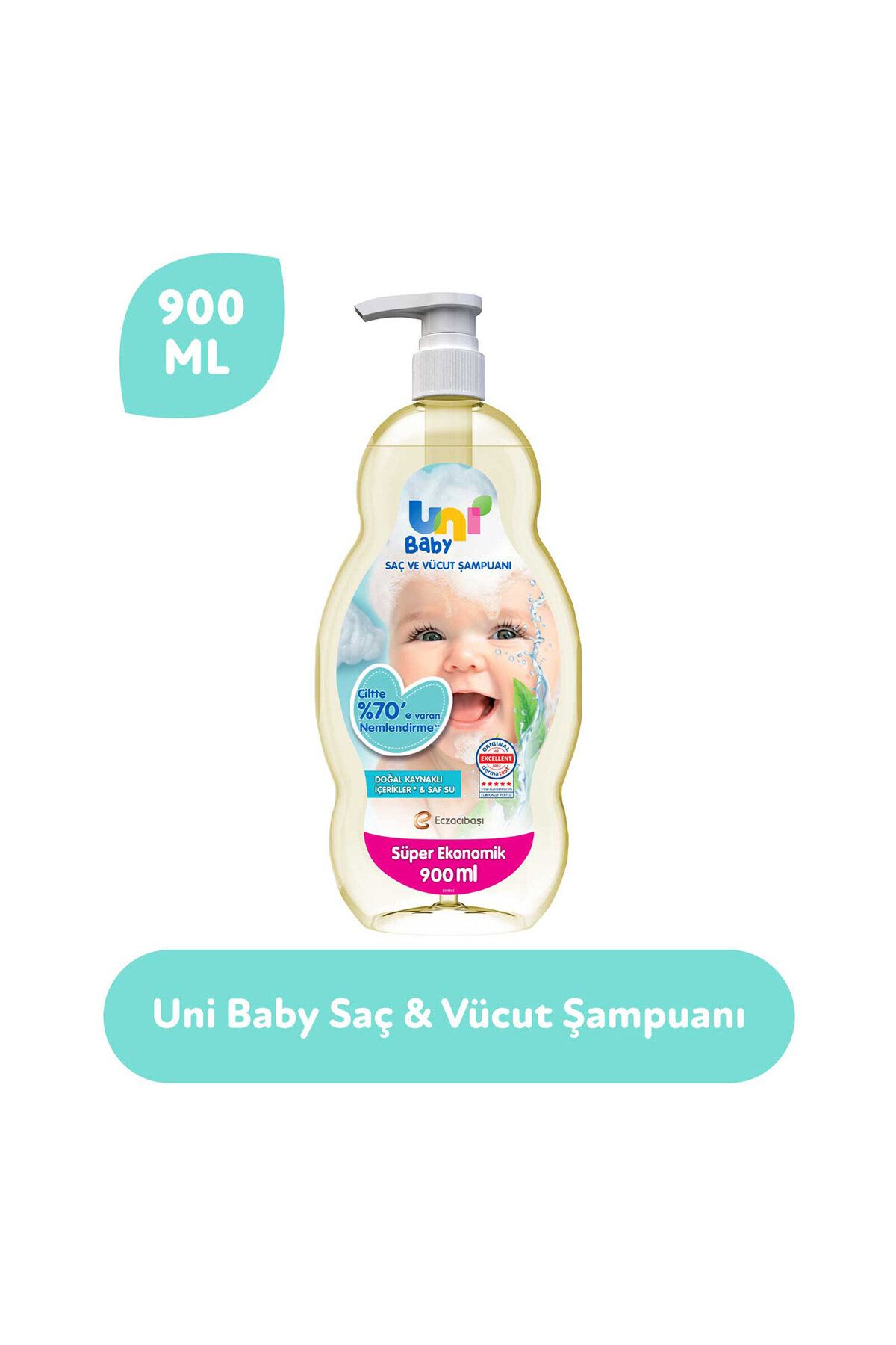 Uni Baby saç ve vücut Şampuan 900 ml-