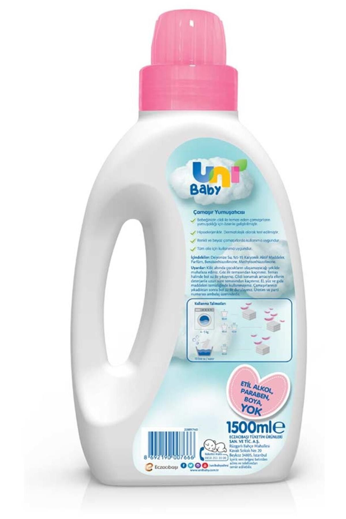 Uni Baby Bebek Çamaşır Yumuşatıcısı 1500 ml-