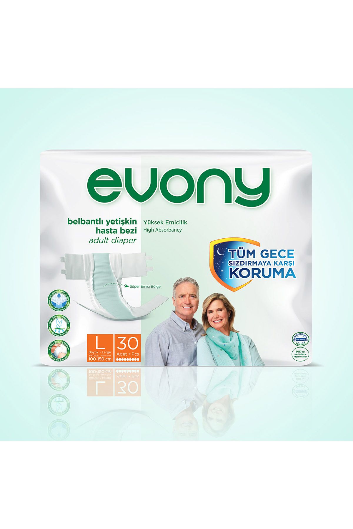 EVONY Yetişkin Bezi Large 30'lu-