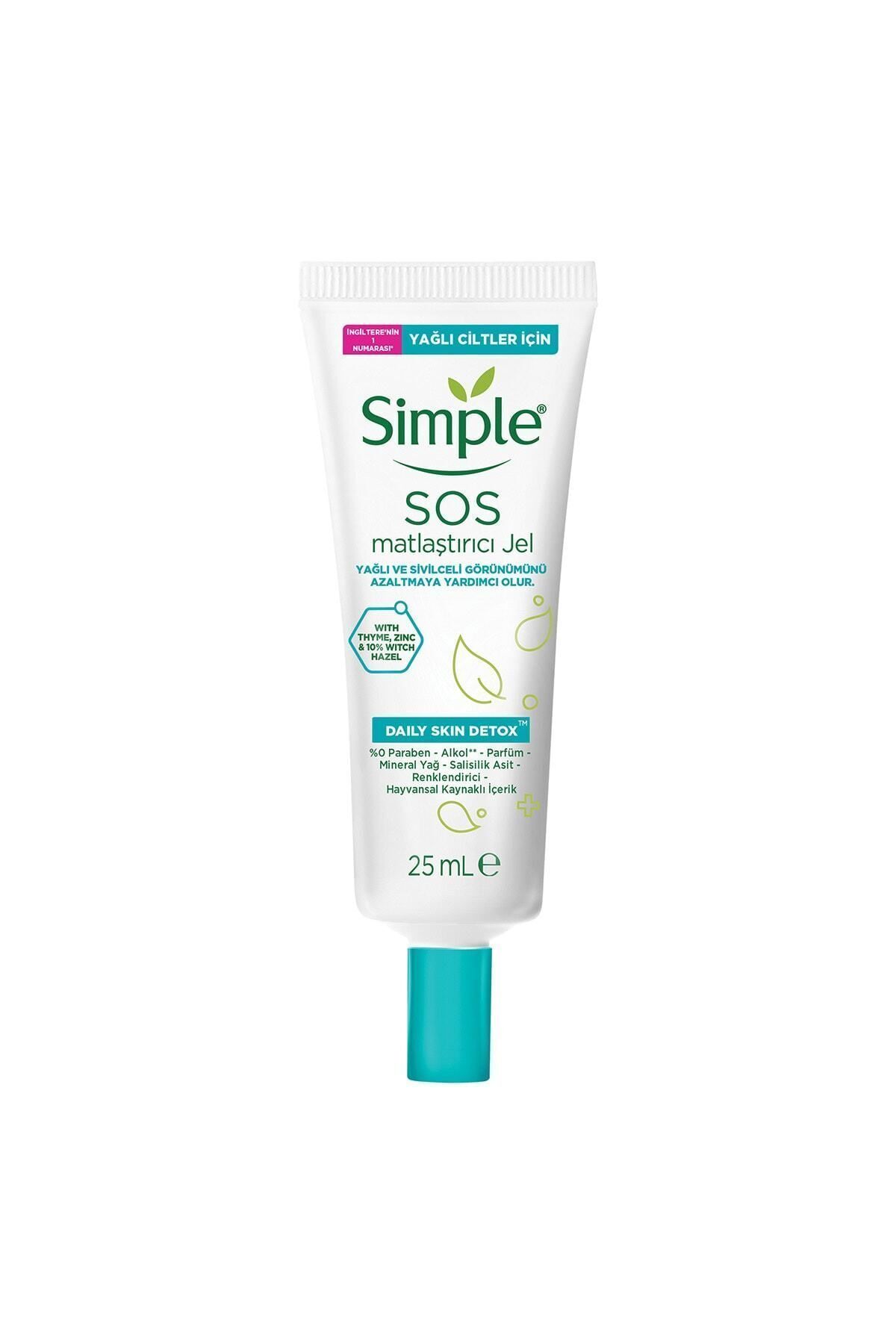 SİMPLE SOS MATLAŞTIRICI SİVİLCE JELİ 25 ML-