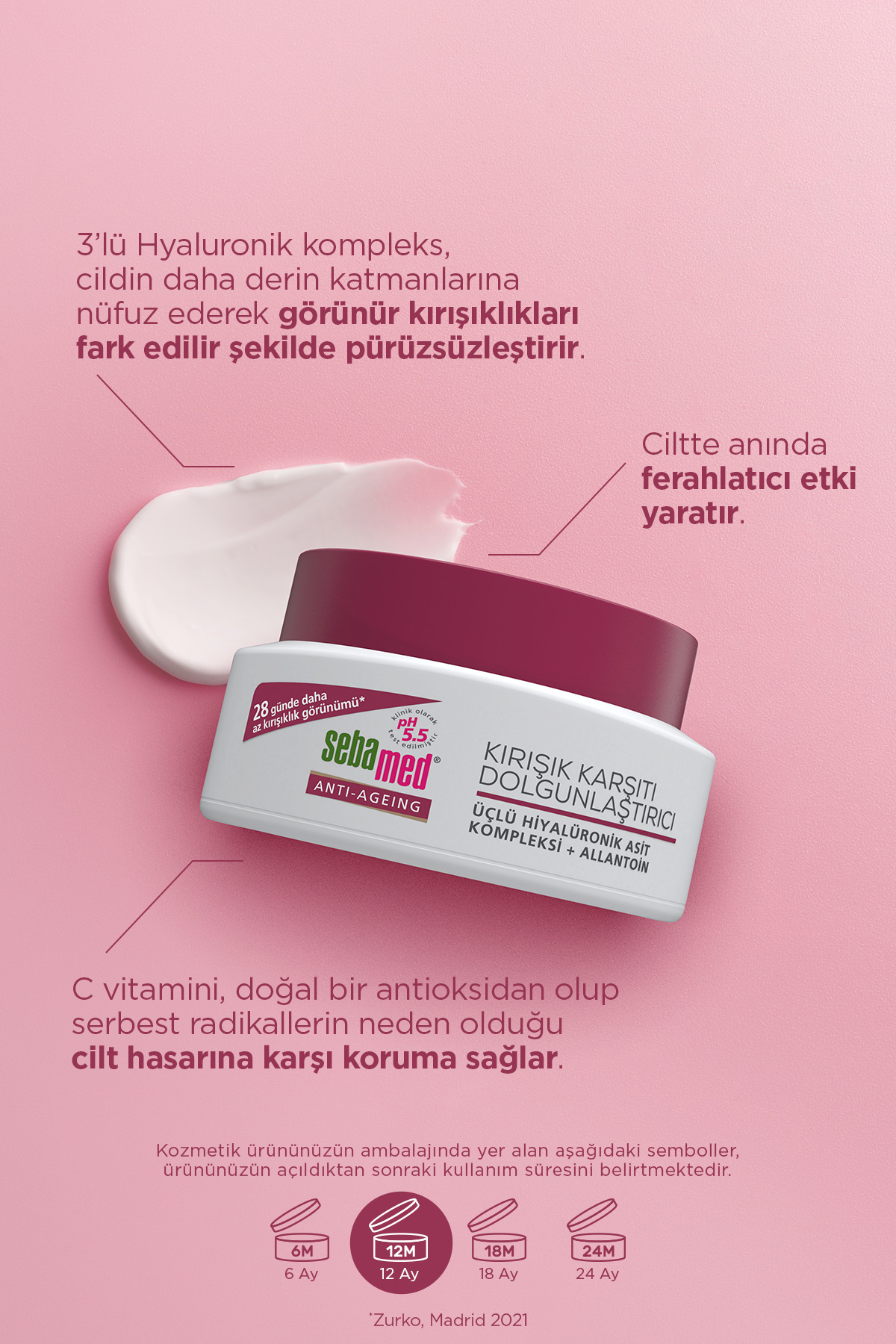 Sebamed Kırışık Karşıtı Dolgunlaştırıcı Krem 50 Ml-