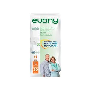 EVONY  Emici Külot Büyük Large 5.5 Damla 30'lu 1 Paket Hasta Bezi-