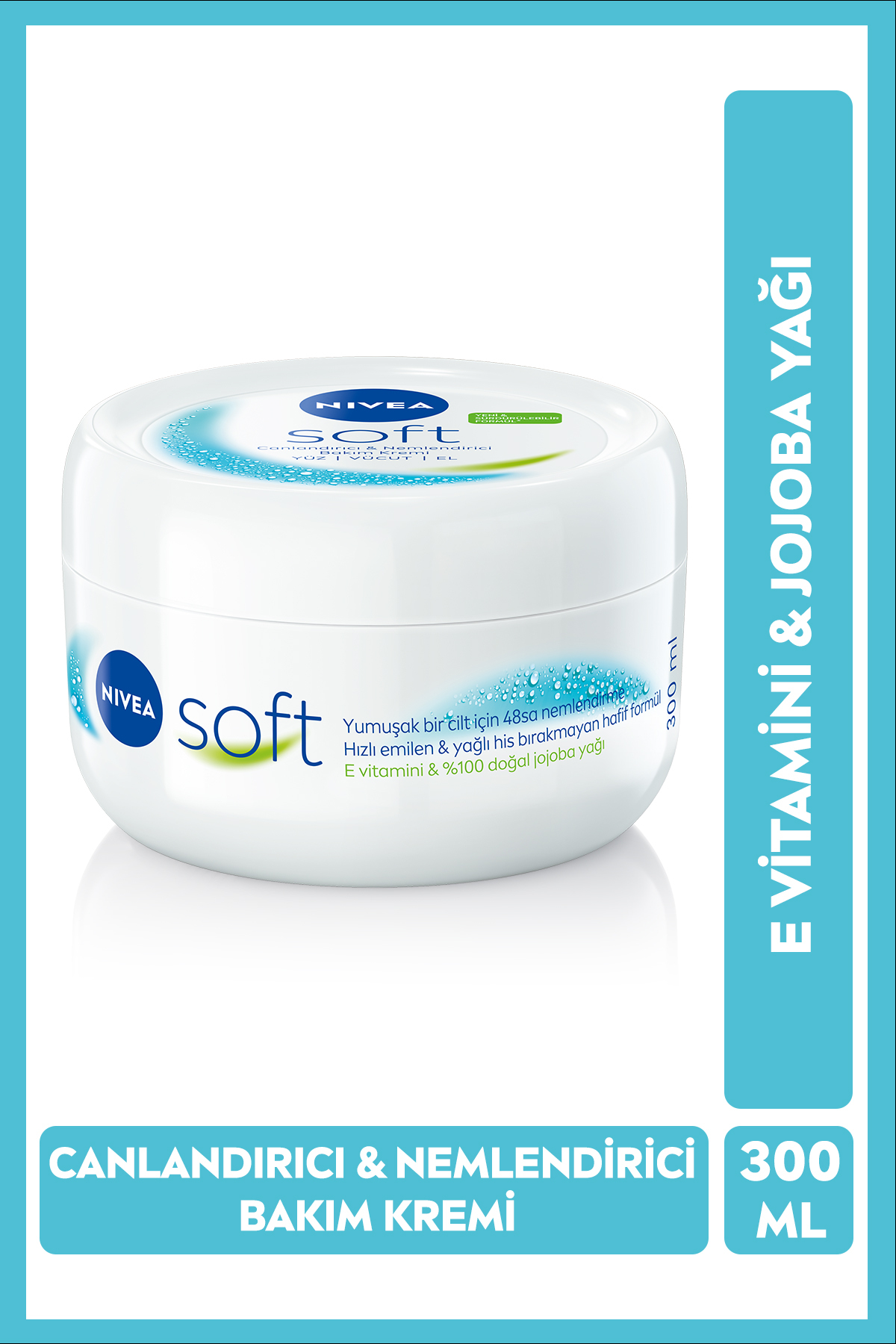 NİVEA SOFT NEMLENDİRİCİ BAKIM KREMİ 300 ML-