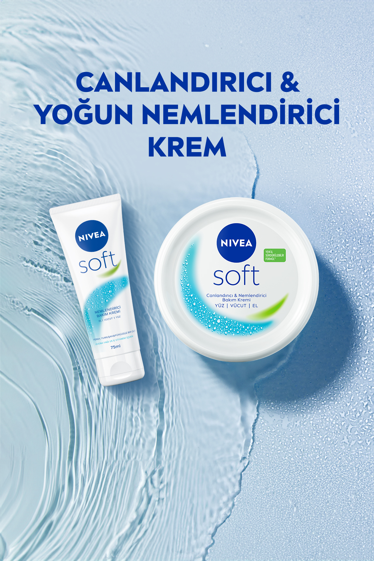 NİVEA SOFT NEMLENDİRİCİ BAKIM KREMİ 300 ML-