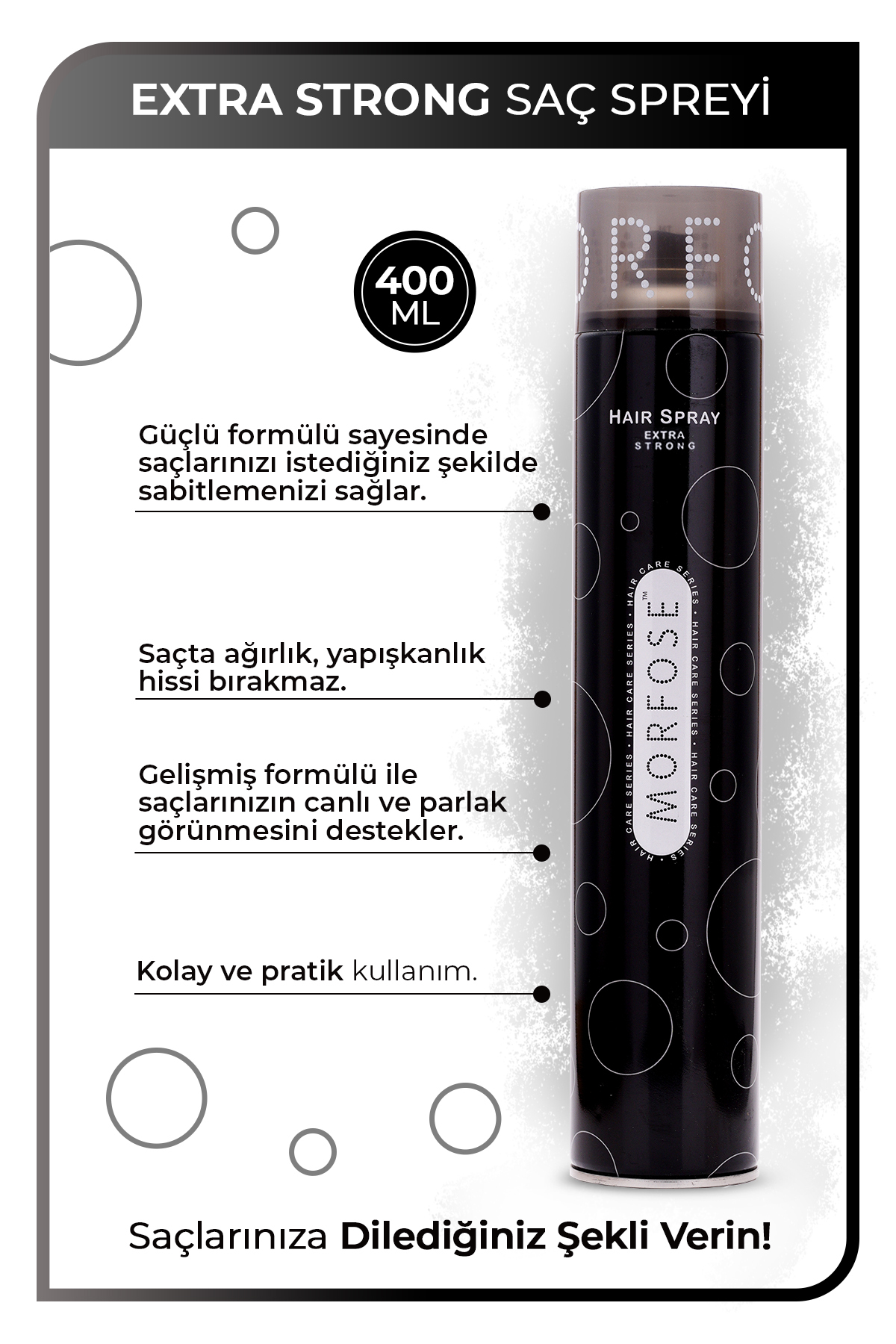 MORFOSE EXTRA SERT SAÇ SPREYİ 400 ML-
