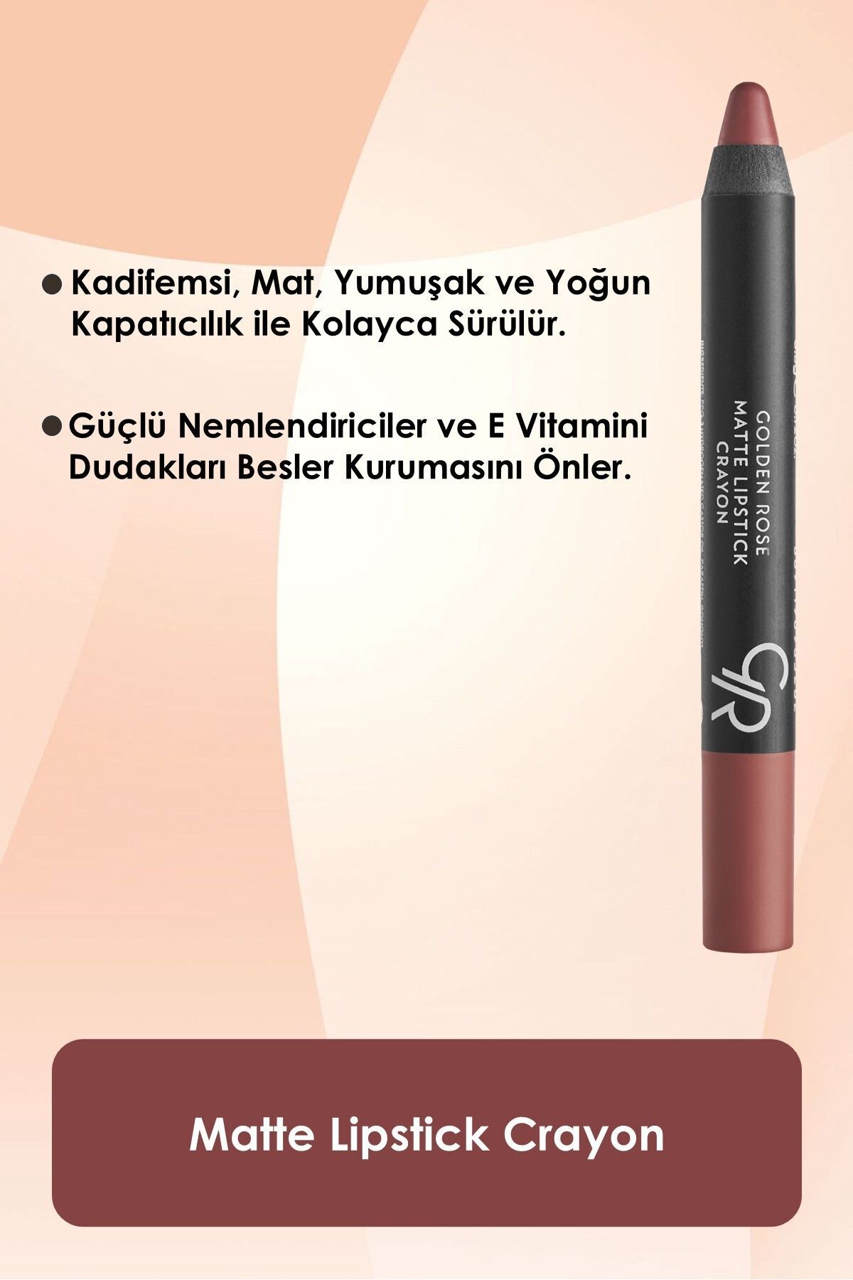 GOLDEN ROSE KALEM RUJ MATTE LİPSTİCK CRAYON NO:18-