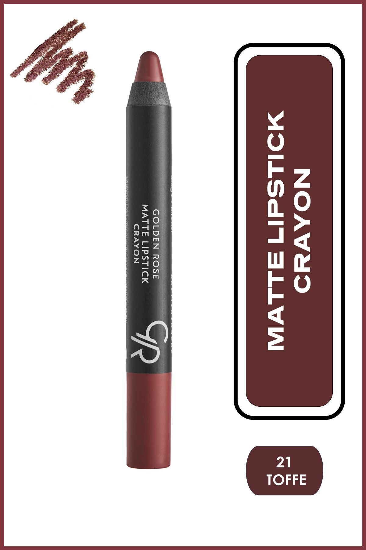 Golden Rose Kalem Ruj Matte Lipstick Crayon No:21-