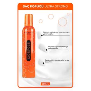MORFOSE SAÇ KÖPÜĞÜ ULTRA STRONG TURUNCU 350 ml-