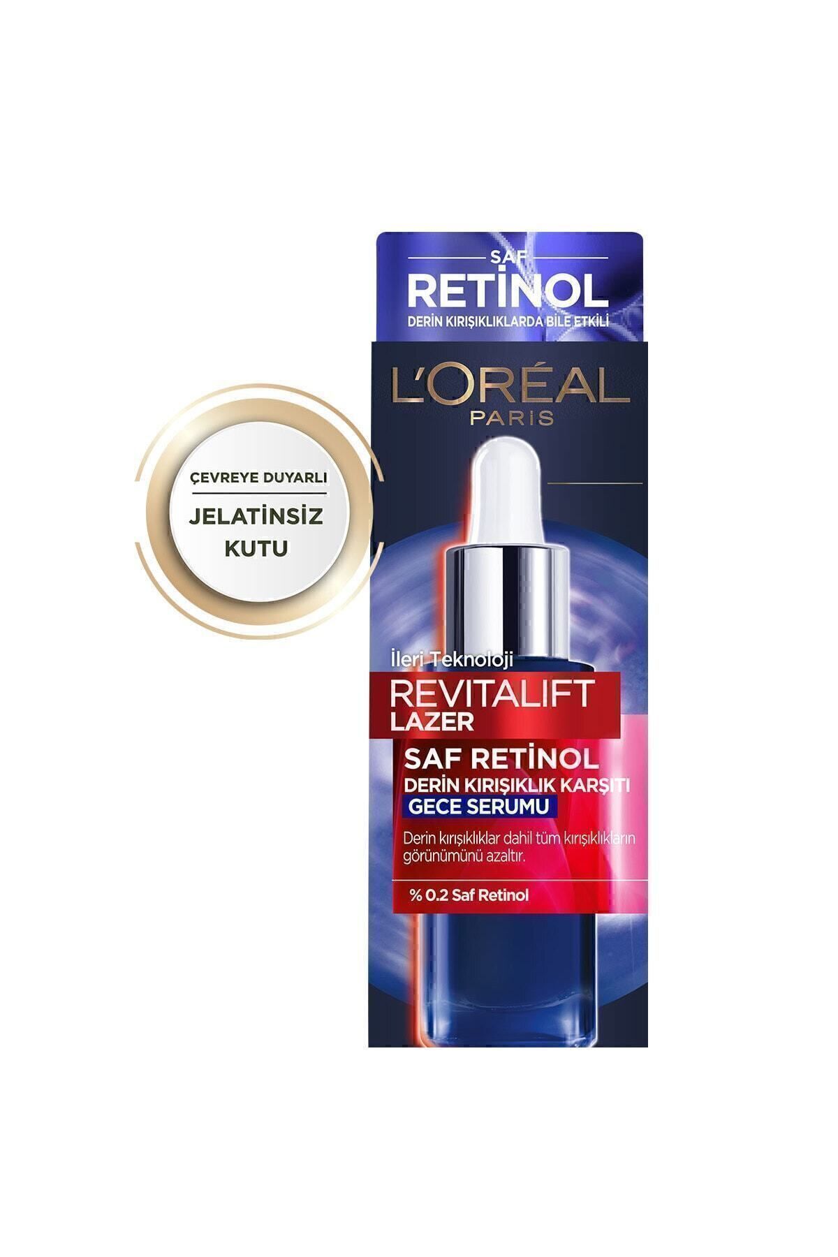 LOREAL PARİS REVİTALİFT LAZER SAF RETİNL GECE SERMU 30ML-