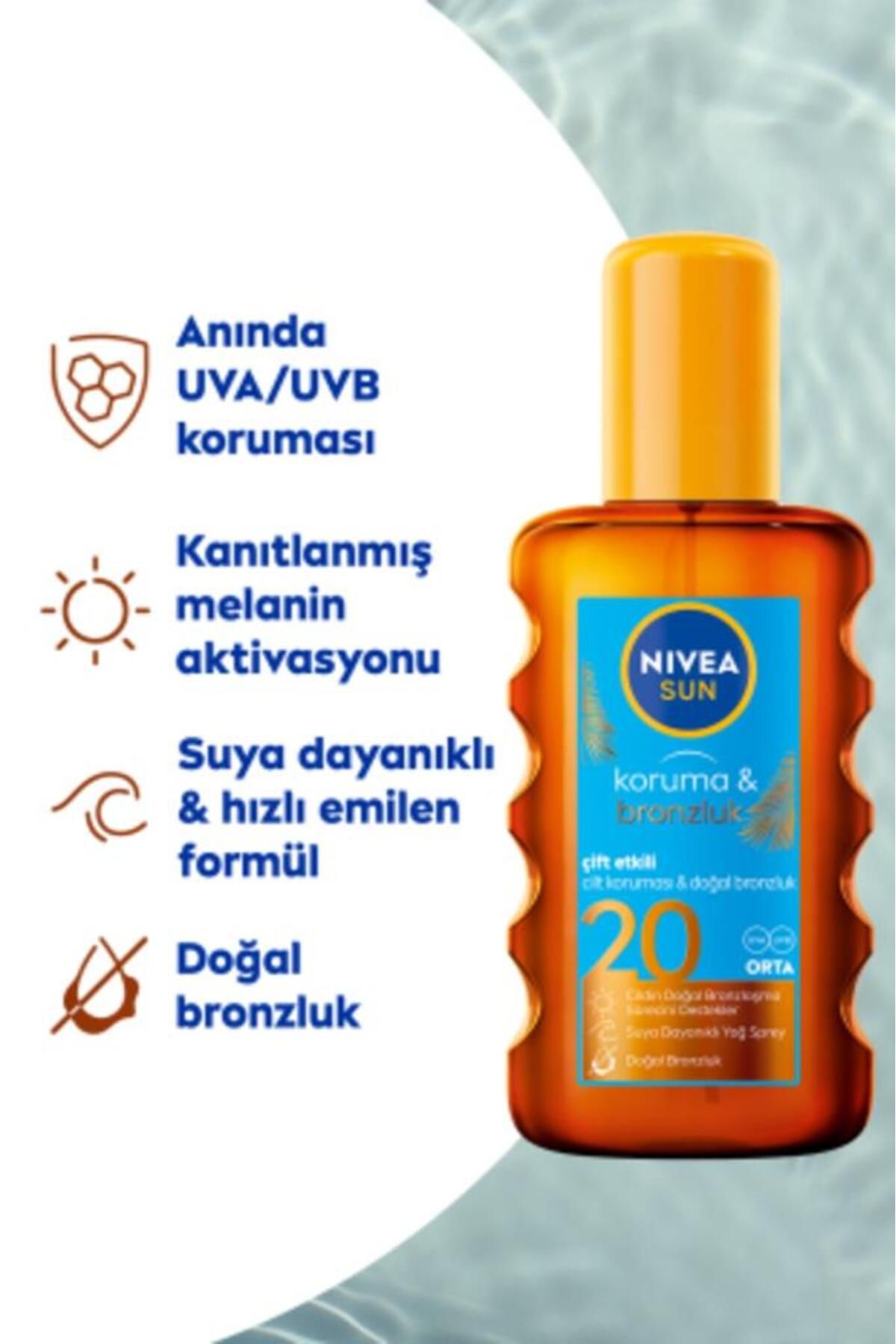 NİVEA BRONZLUK ARTTIRICI KORUYUCU GÜNEŞ YAĞI 200ML-