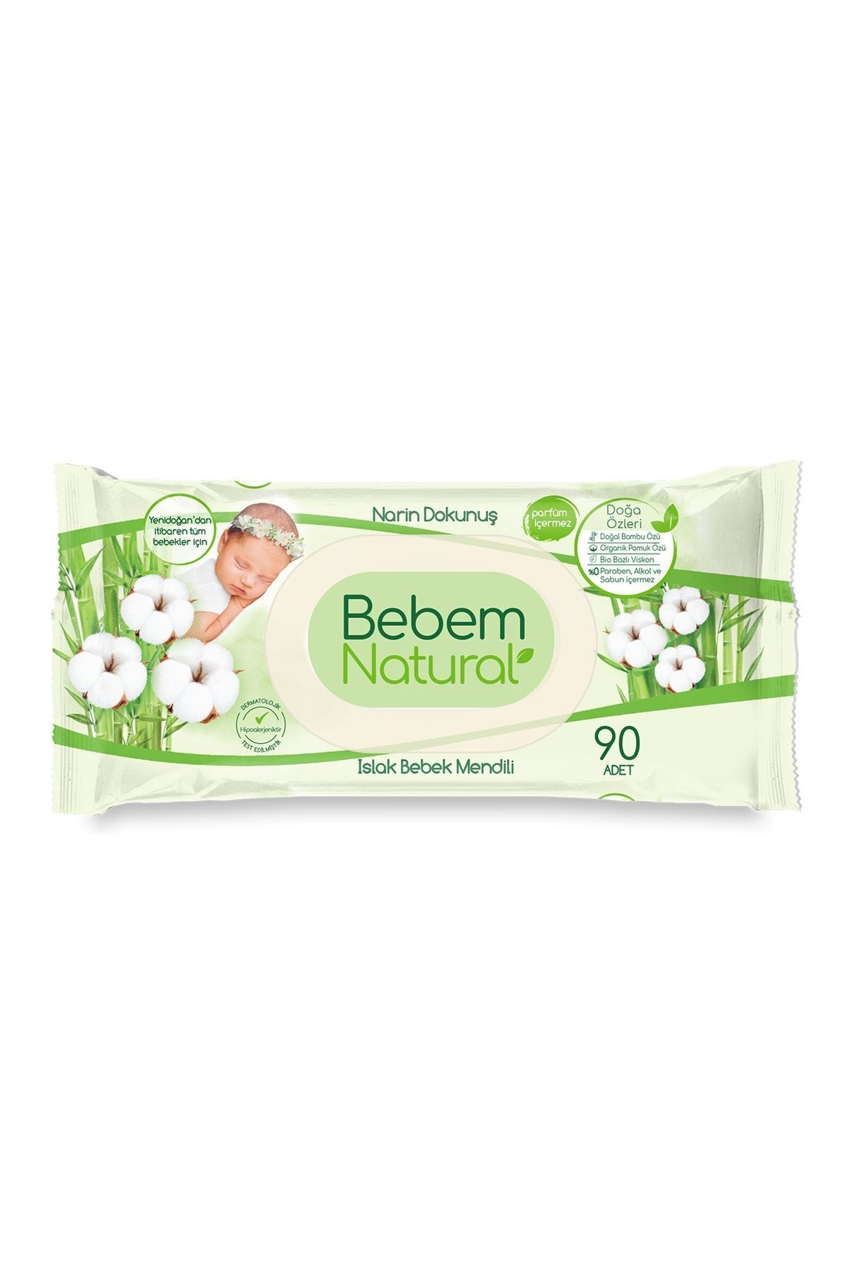 BEBEM NATURAL NARİN DOKUNUŞ BEBEK ISLAK MENDİL-