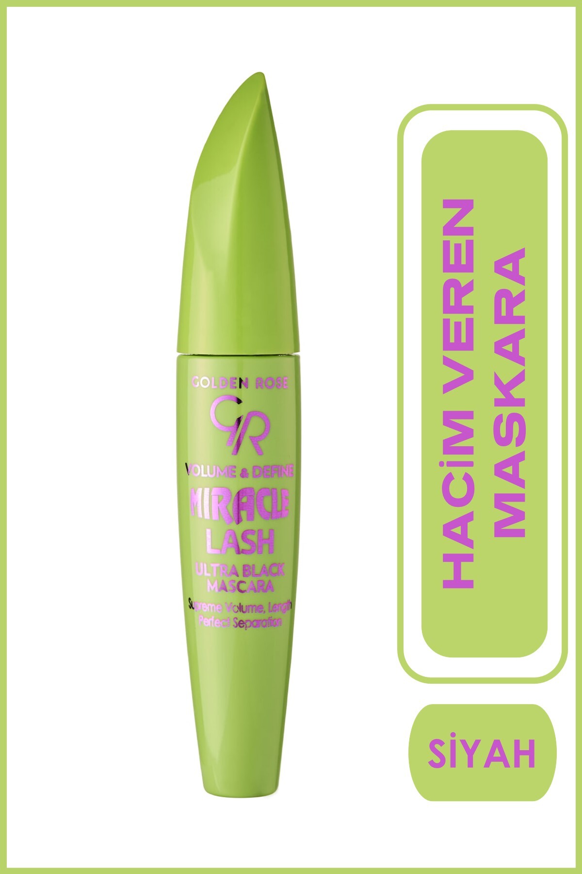 GOLDEN ROSE.VOLUME & DEFİNE MIRACLE LASH.ULTRA BLACK-