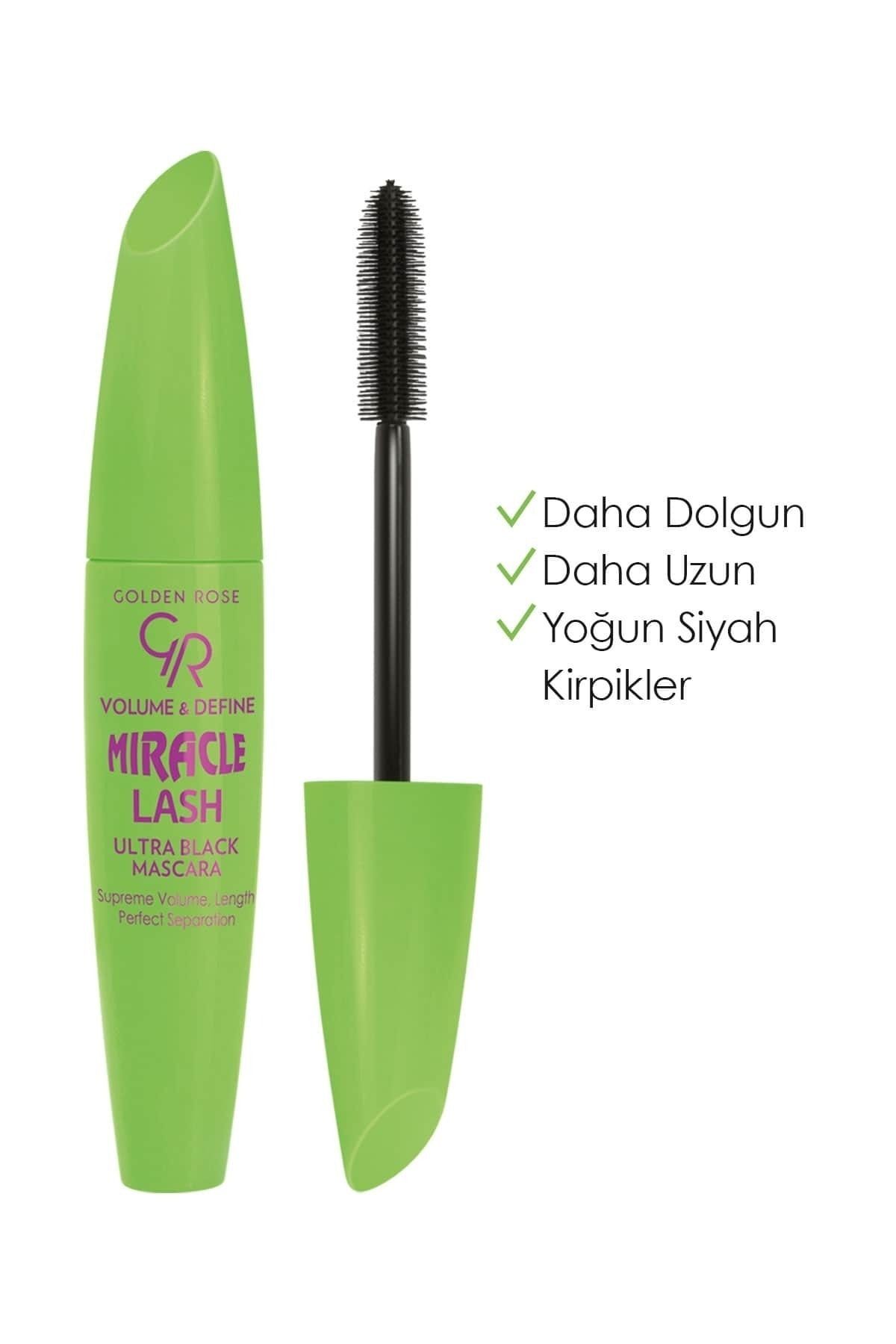 GOLDEN ROSE.VOLUME & DEFİNE MIRACLE LASH.ULTRA BLACK-