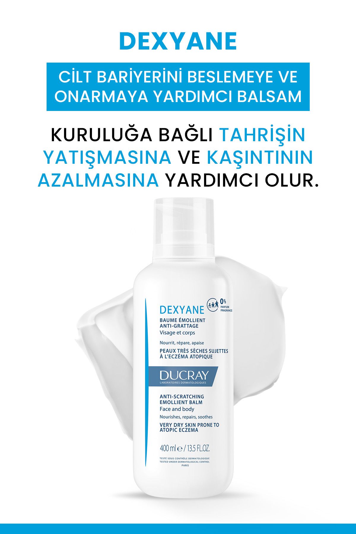 DUCRAY DEXYANE BAUME NEMLENDİRİCİ BALSAM 400ML-