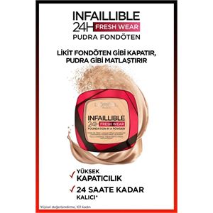 LOREAL PARİS  INFALBLE 24HFRESHWEAR PUDRA FONDÖTEN 120VANİLLA-