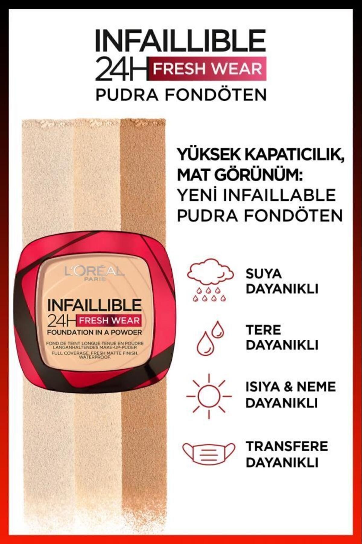 LOREAL PARİS  INFALBLE 24HFRESHWEAR PUDRA FONDÖTEN 120VANİLLA-