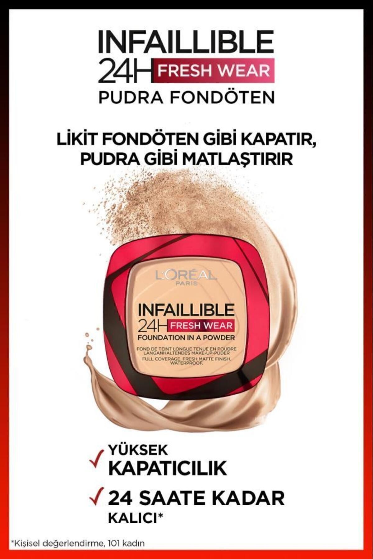 LOREAL PARİS INFALBLE 24HFRESHWEAR PUDRA FONDÖTEN 140 GOLDEN-