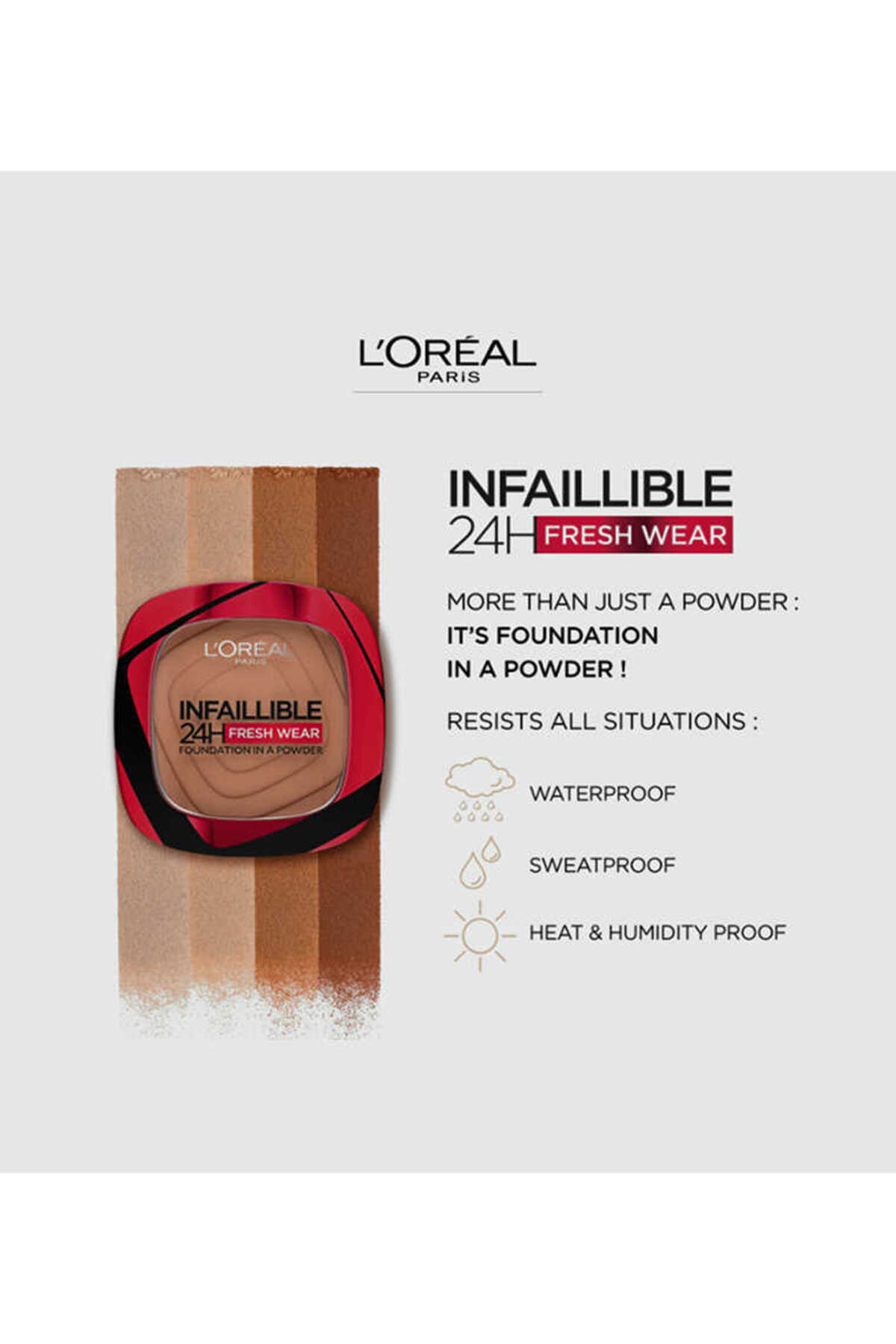 LOREAL PARİS INFALBLE 24HFRESHWEAR PUDRA FONDÖTEN 220 SAND-