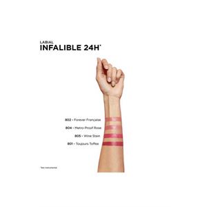 LOERAL PARİS INFAİLLABLE LİPSTİCK 2 STEPS 804 METRO PROO RUJ-