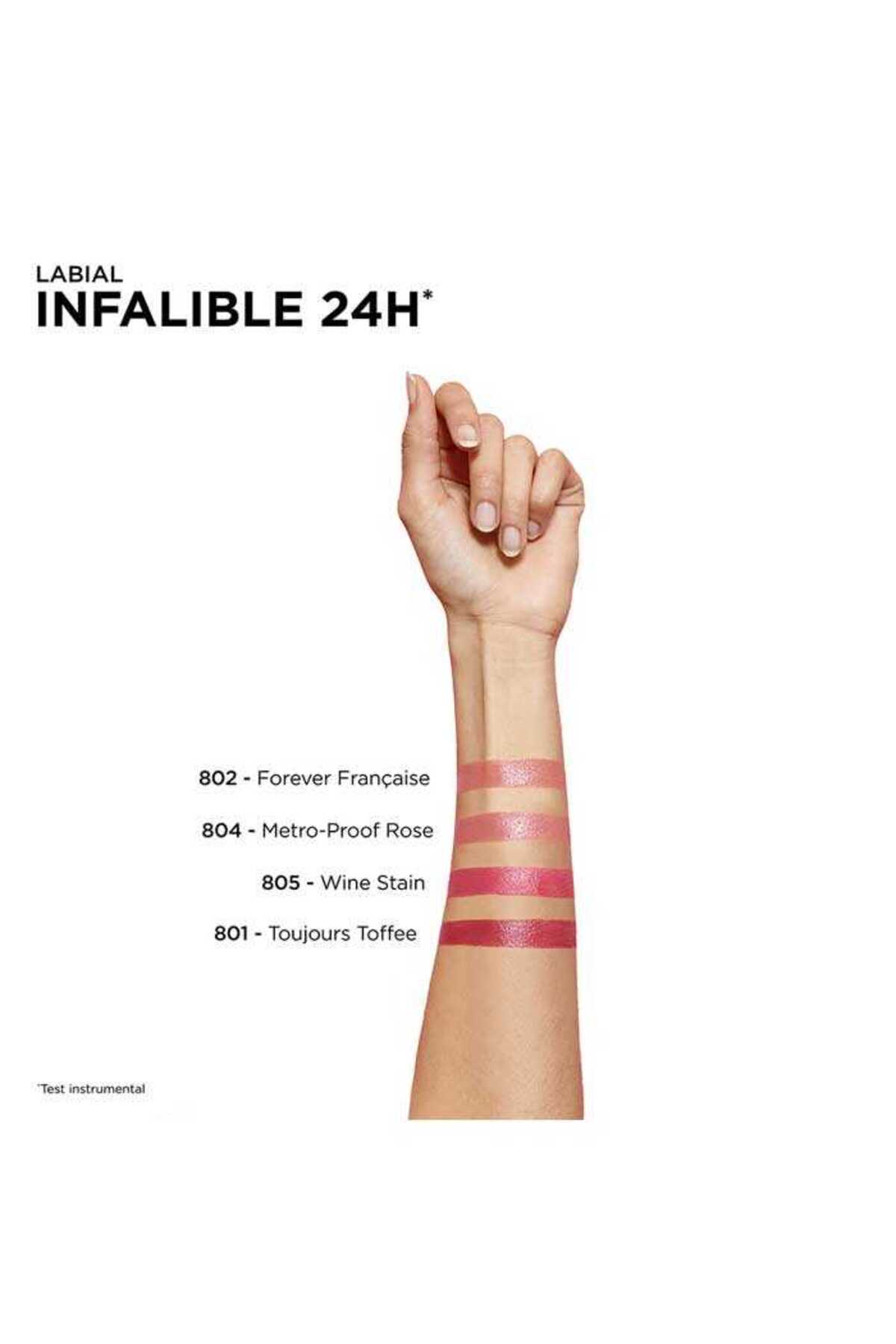 LOERAL PARİS INFAİLLABLE LİPSTİCK 2 STEPS 804 METRO PROO RUJ-