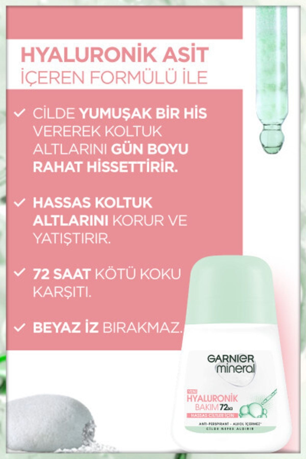 Garnier Mineral Hyaluronik Bakım Roll-on Deodorant-