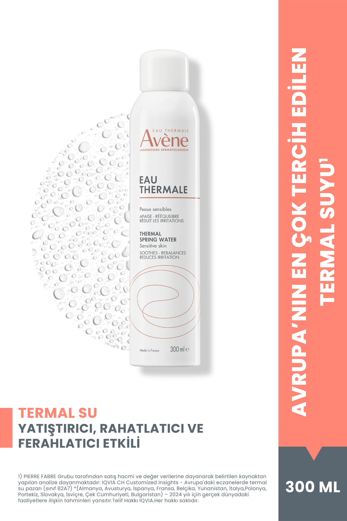 AVENE EAU THERMALE TERMAL SU 300 ML-