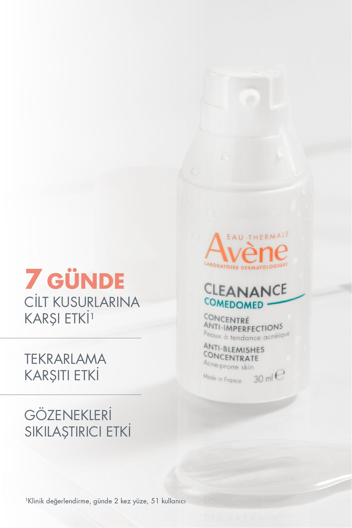 AVENE CLEANANCE COMEDOMED KONSANTRE BAKIM KREMİ 30-