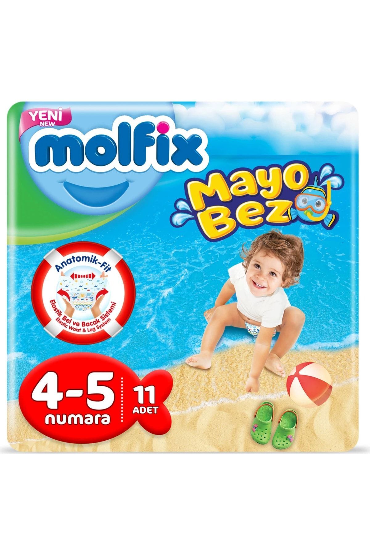 MOLFİX MAYO BEBEK BEZİ SWİMMG PANTS 4-5 BEDN 11 ADET-