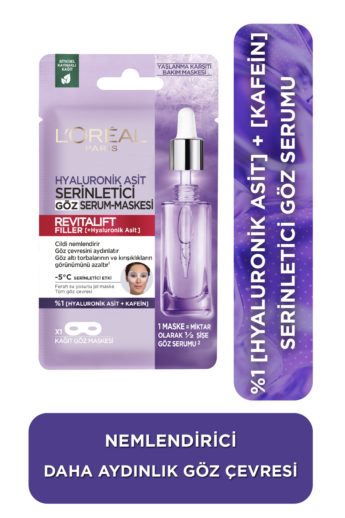LOREAL  PARİS REVİTALİFT FİLLER SERİNLETİCİ GÖZ SERUM MASKE-