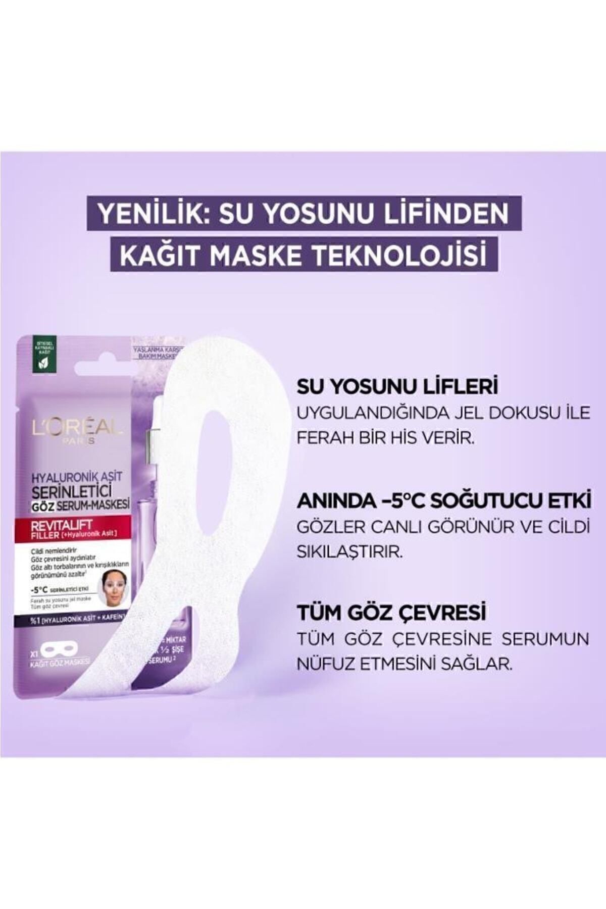 LOREAL  PARİS REVİTALİFT FİLLER SERİNLETİCİ GÖZ SERUM MASKE-