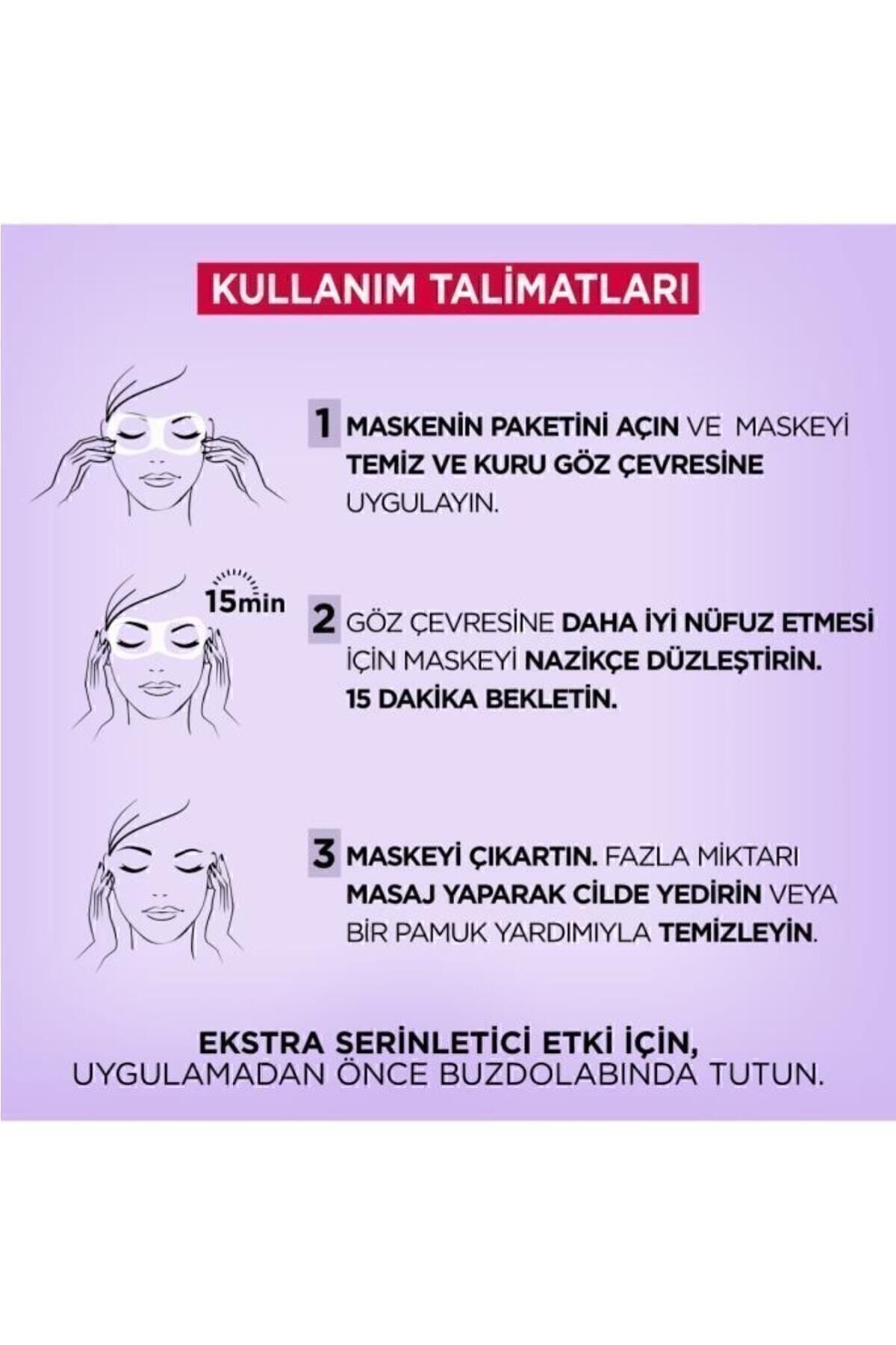 LOREAL  PARİS REVİTALİFT FİLLER SERİNLETİCİ GÖZ SERUM MASKE-