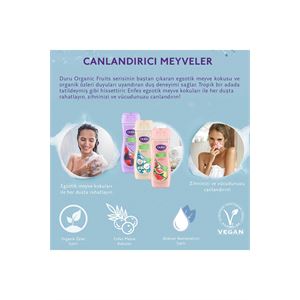 DURU ORGANİK KIRMIZI MEYVE&FRAMBUAZ DUŞ JELİ 450ML-