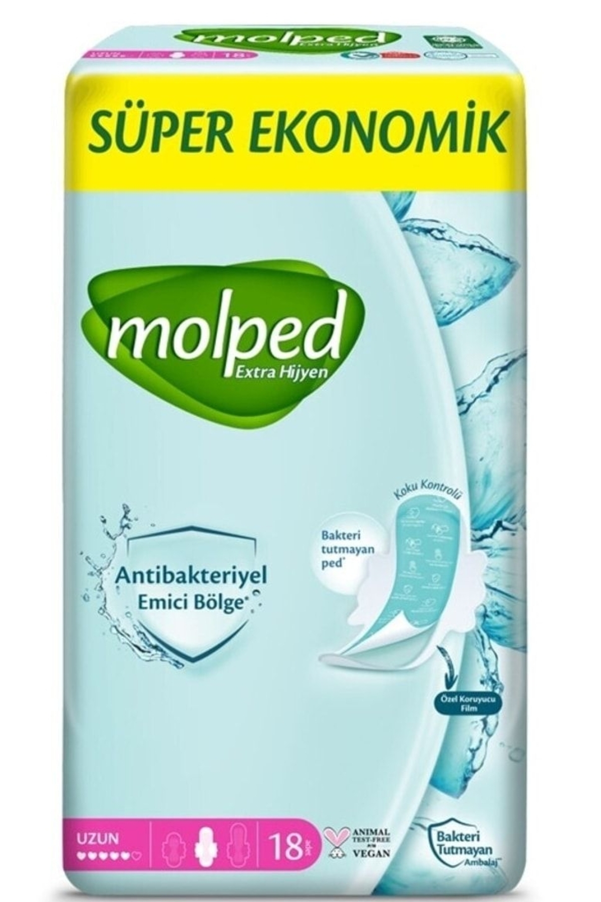 MOLPED EXTRA HİJYEN UZUN 18Lİ  HİJYENİK PED-