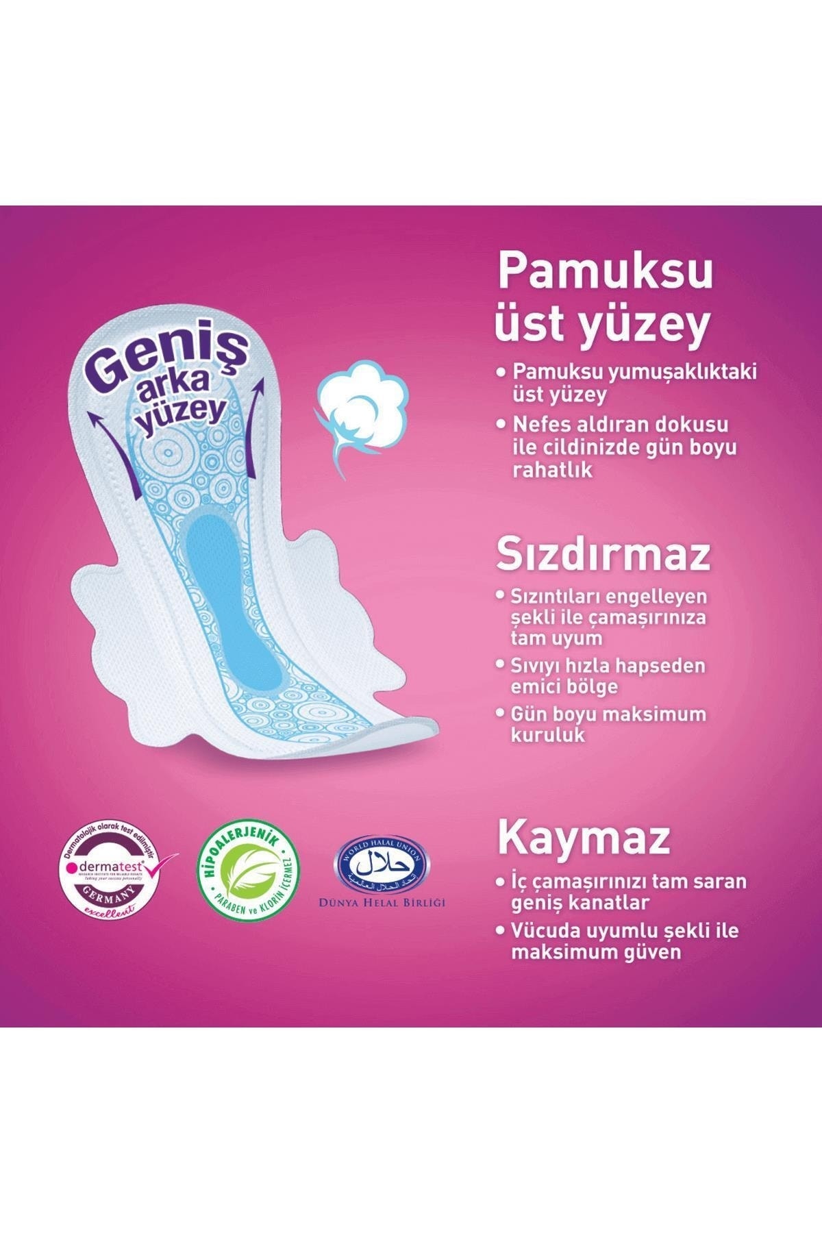 MOLPED ANATOMİK GECE 16LI HİJYENİK PED-