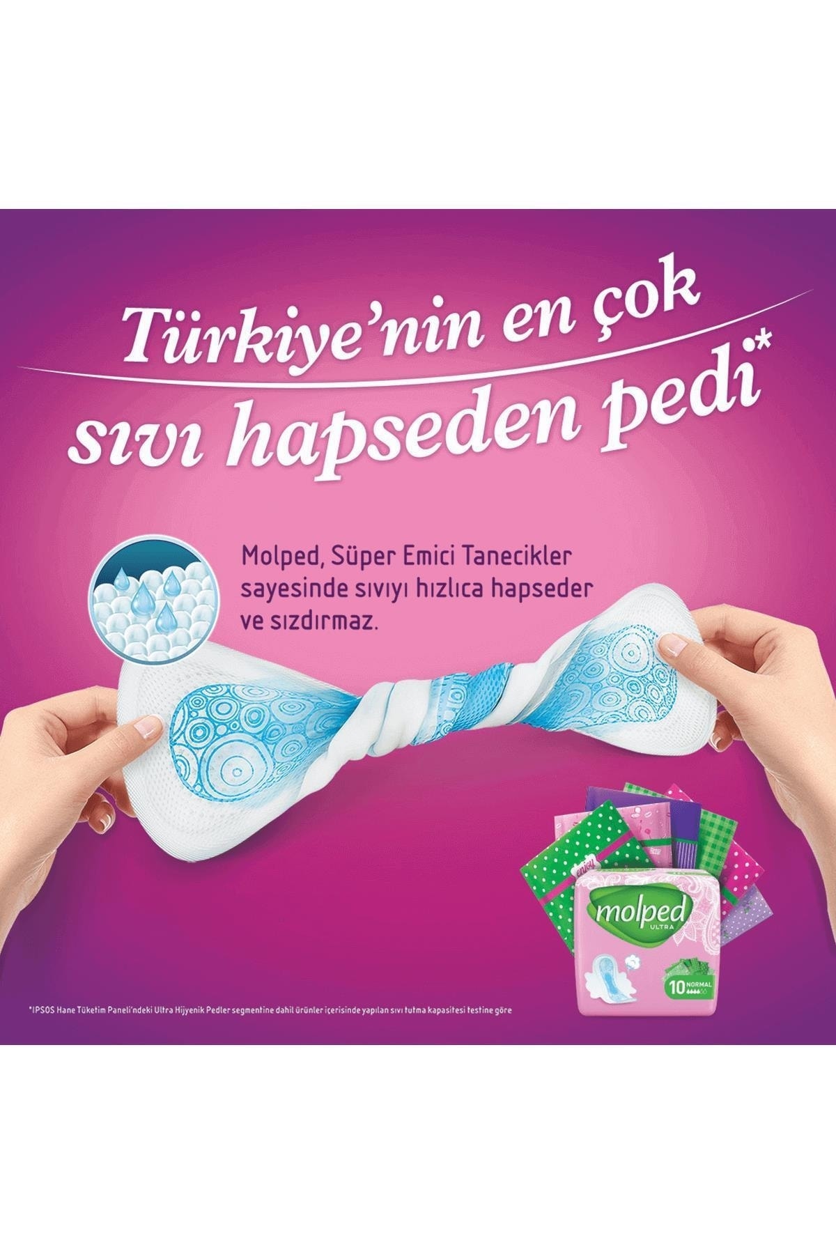 MOLPED ANATOMİK GECE 16LI HİJYENİK PED-