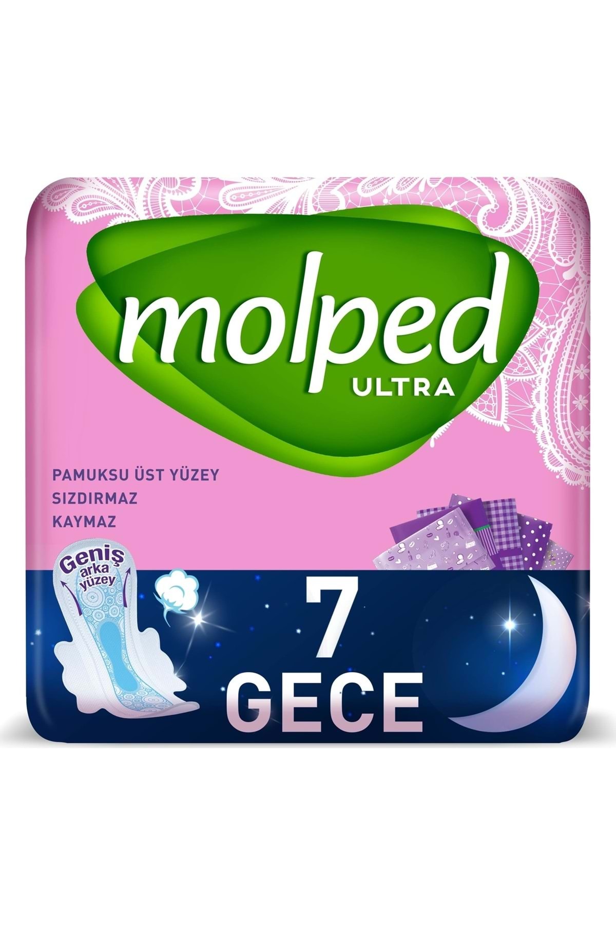 MOLPED ANATOMİK GECE 7Lİ HİJYENİK PED-