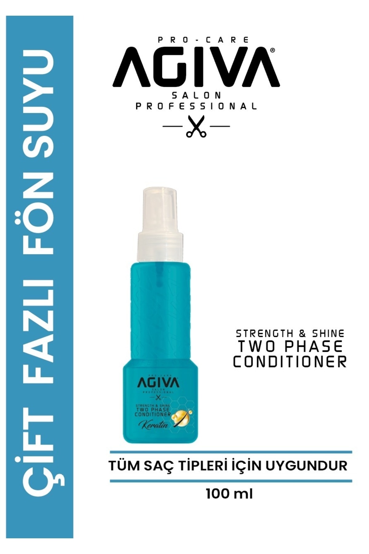 Agiva Çift Fazlı Fön Suyu Keratin 100 ml-