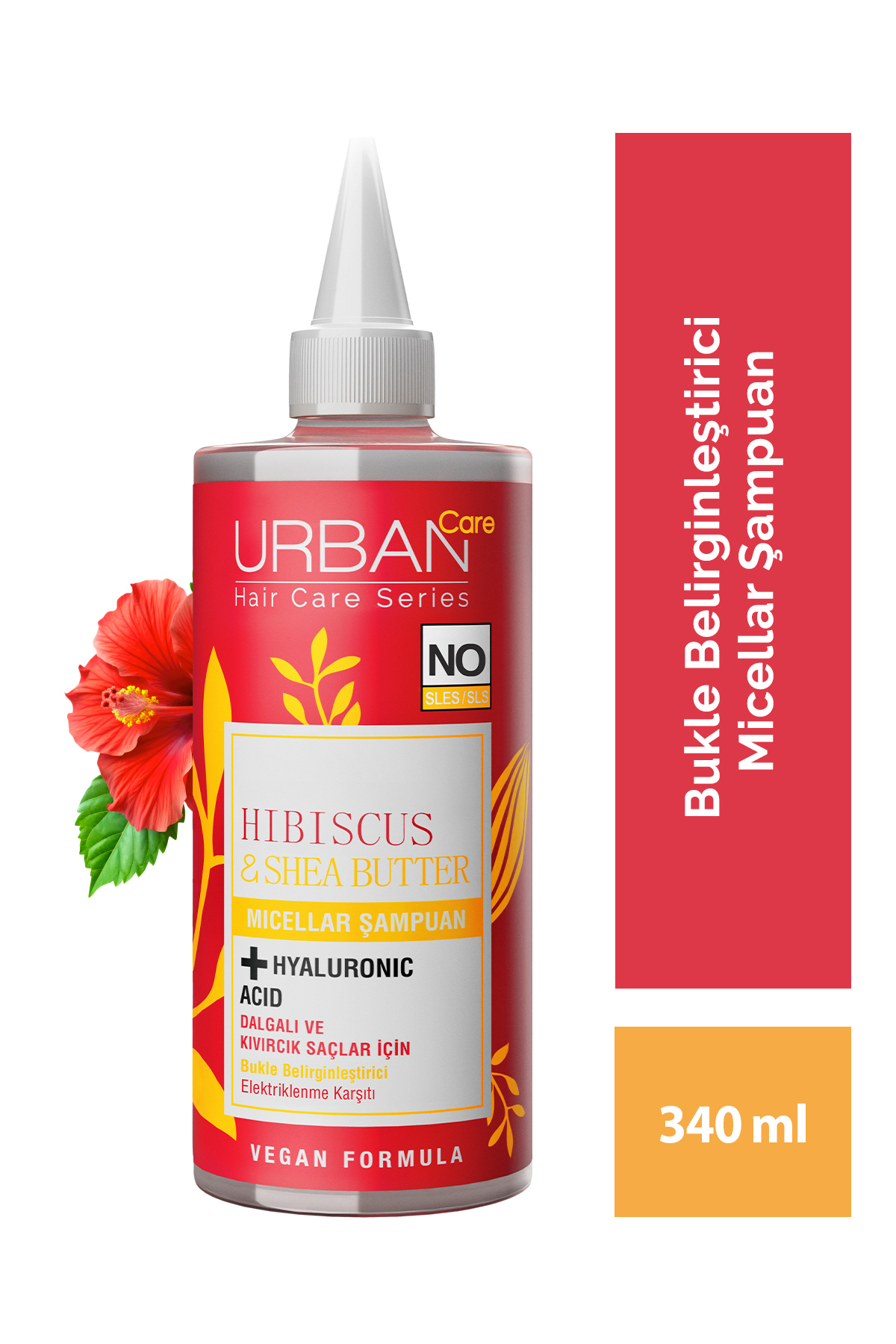 URBAN CARE HİBİSCUS&SHEA BUTTER MİCELLER ŞAMPUAN 340ML-